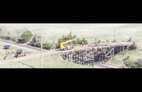 BNSF overpass west of Sutton is gone after 89 years of history