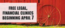 Free Farm, Ag Law Clinics Set for April