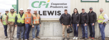 1st load of grain received at CPI’s Lewis Grain Complex