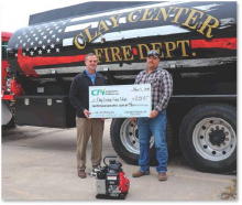 CPI partners with Land O’ Lakes to donate to local fire department