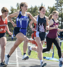 Jarzynka, Braun score in action at Russ Snyder invite, hosted by Lawrence-Nelson May 2