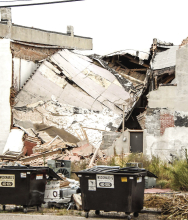 Catastrophic building collapse suffered in Clay Center Oct. 14