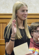 Students have mock trial during Co. Government Day