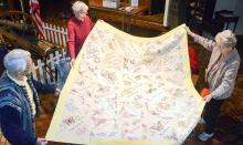 1930s Harvard quilt back home in Clay Co.