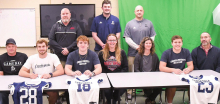 Mustang trio sign letters of intent to Concordia University in Seward Feb. 9