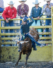 Bull riding is a big hit at Clay County Fair July 12
