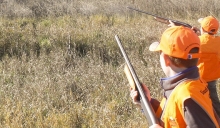 Two of the youth involved with the hunters safety course this past October, also enjoyed a youth hunt sponsored by the Rainwater Basin Pheasants Forever Chapter Oct. 18, 2014. This is just one of many programs the local PF Chapter supports each year.